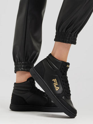 Fila trainers black and gold online