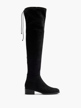Org Schuhe Stiefel Overknees BARTU Stretch-Overknees aus  in schwarz Gr.38,5 