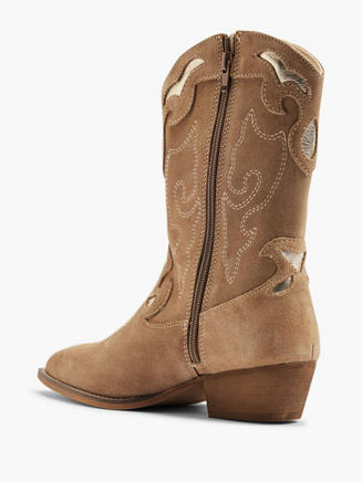 Catwalk Leder Cowboyboots in sand DEICHMANN