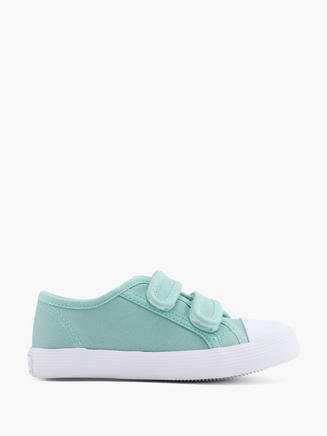 Vty Groene canvas sneaker klittenband