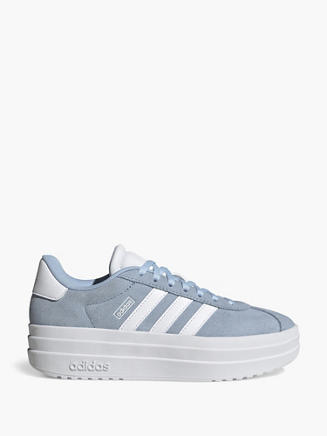 adidas Lichtblauwe leren sneaker VL COURT BOLD J
