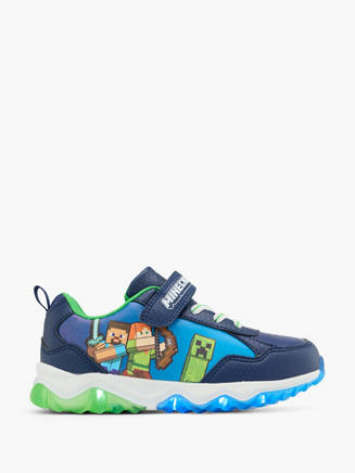 Minecraft Blauwe sneaker klittenband