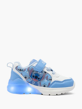 Stitch Blauwe sneaker klittenband lichtjes