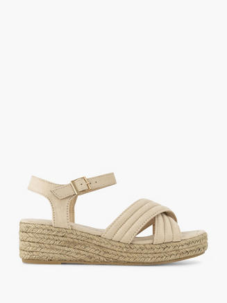 Claudia Ghizzani Beige sandalette sleehak