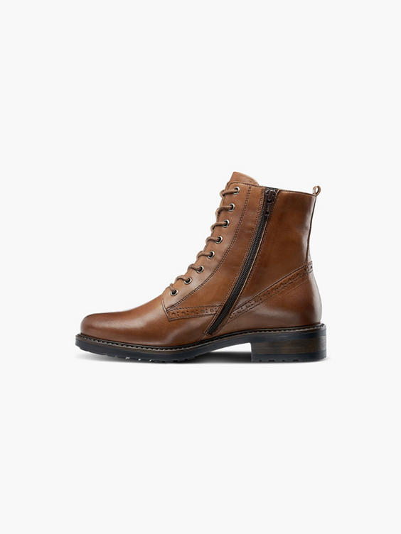 drifting influenza Stand up instead 5th Avenue) Brown Leather Ankle Boots in Brown | DEICHMANN