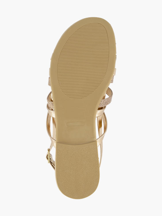 Rosegouden sandaal