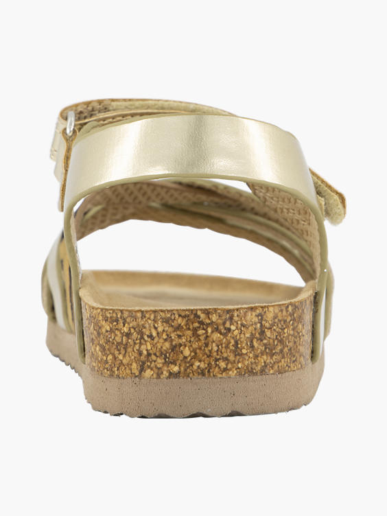 Gouden sandaal klittenband