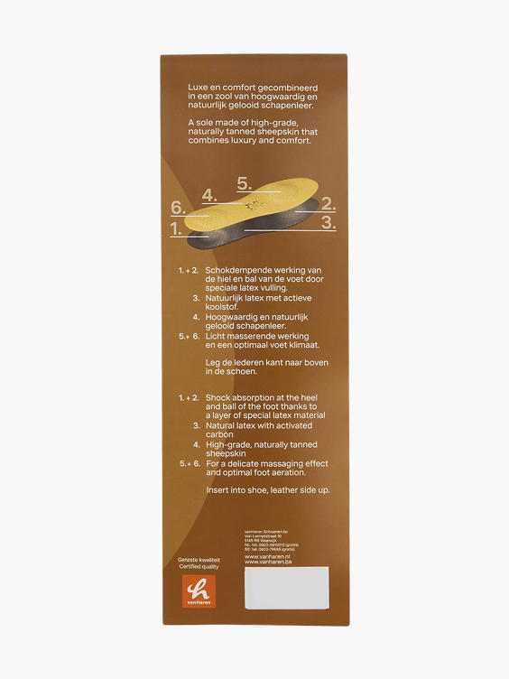 Premium comfort inlegzool leder mt 38