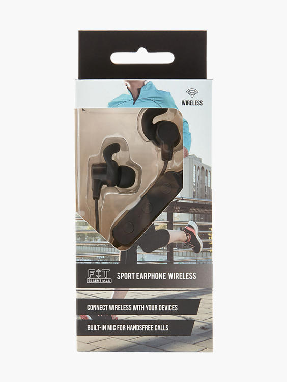 Zwarte Sport Earphone Bluetooth