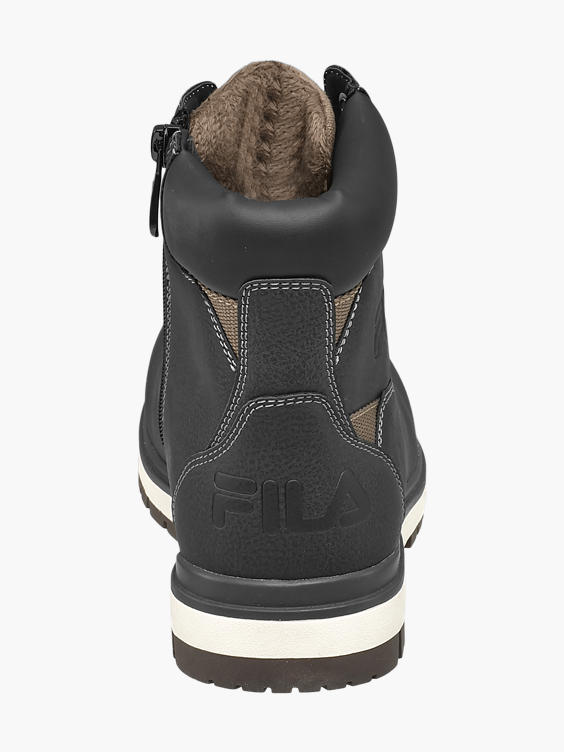 (FILA) Teen Boy Fila Laceup Ankle Boots in Black DEICHMANN