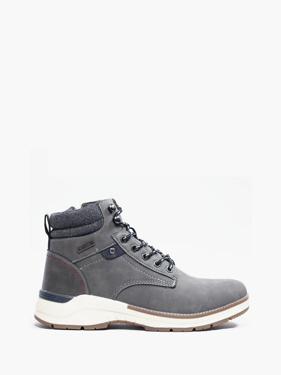 Casual Dark Grey Lace-up Boot 