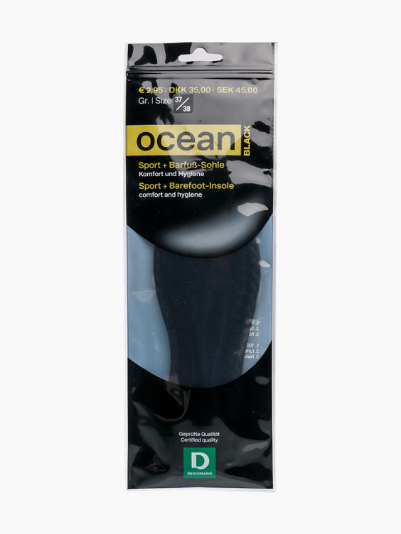 Ocean Black Insoles (Size 2.5-3)