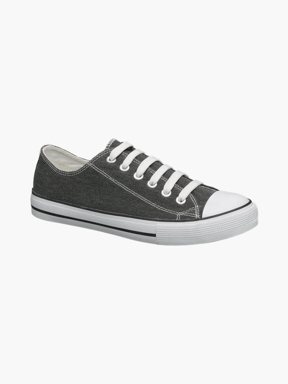 (Vty) Ladies Black Lace up Canvas Shoes in Grey | DEICHMANN