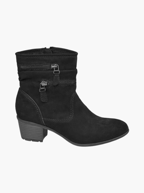 Black Rouched Boot