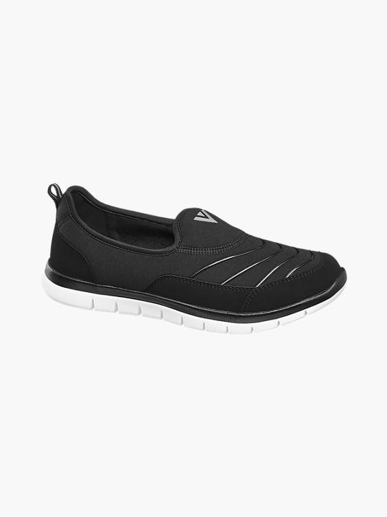 Venice Ladies Black Slip On Casual Shoes