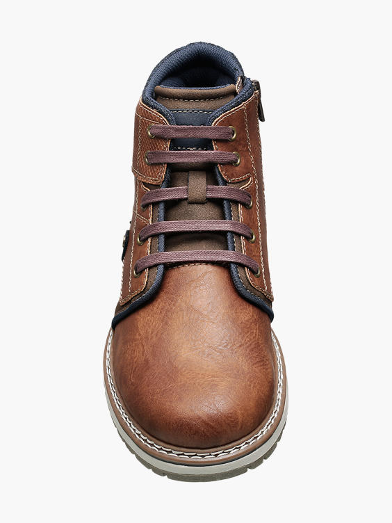 Mens Brown Casual Lace-up Boots