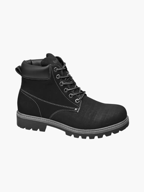 Landrover Mens Black Casual Lace-up Boots