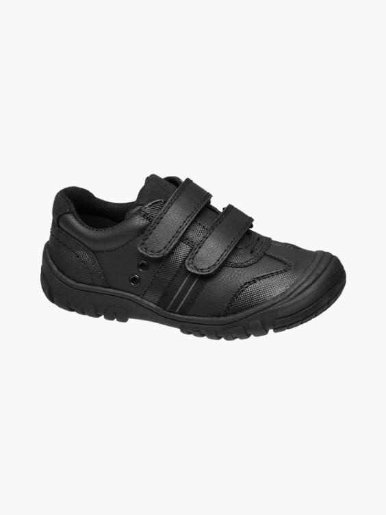 Bobbi-Shoes Toddler Boy Black Sporty Twin Strap Shoes