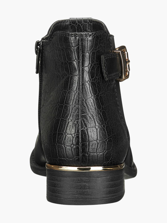 croc print chelsea boots