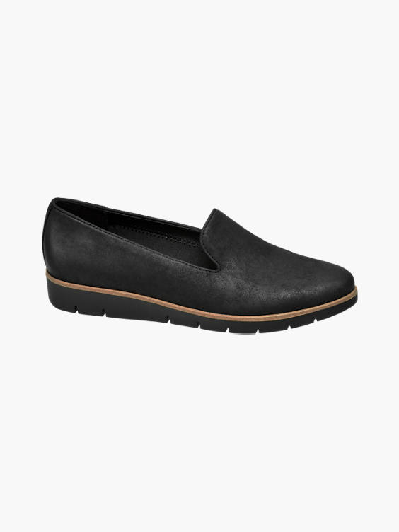 myndighed Halloween brugervejledning Graceland) Black Contrast Slip-on Loafers in Black | DEICHMANN