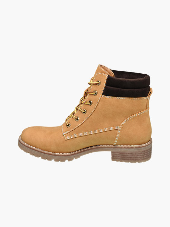 Landrover Tan Lace-up Ankle Boots