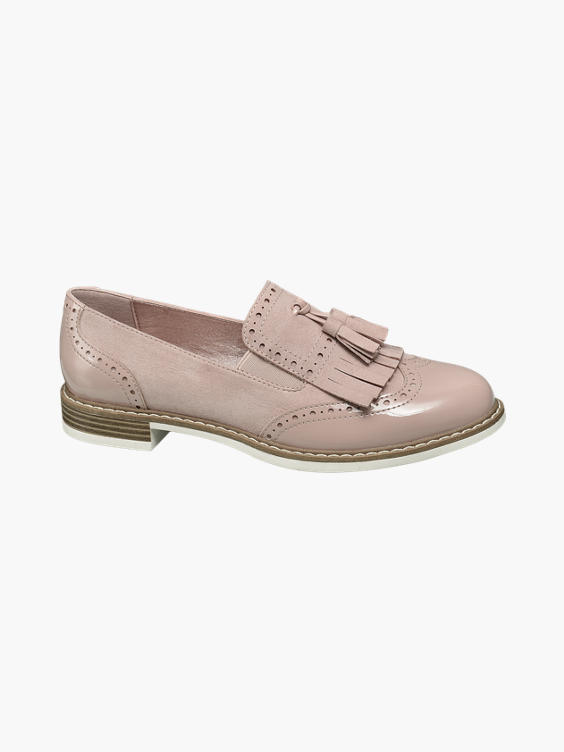 Pink Patent Tassel Loafers