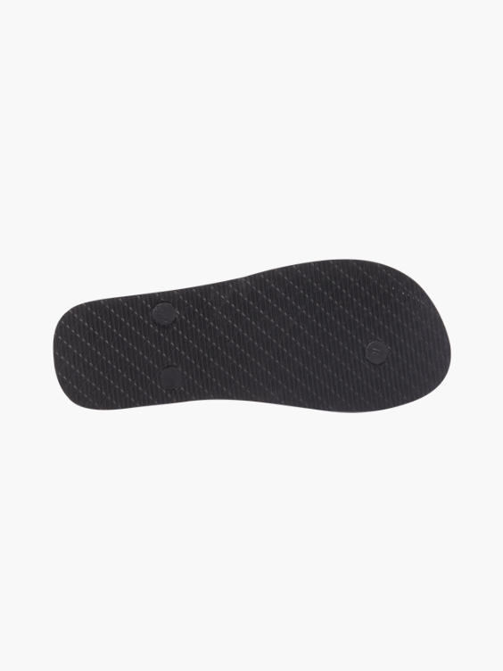 Zwarte slipper t-strap 
