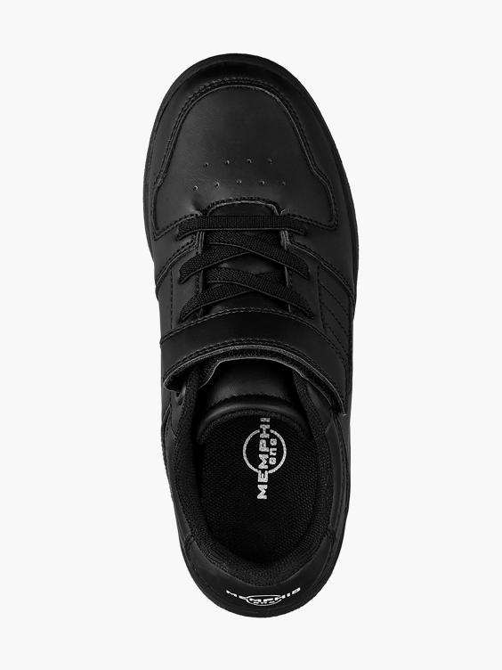 Junior Black Single Strap Sporty Shoes