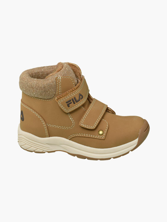 Toddler Boy Beige Fila Twin Strap Ankle Boots