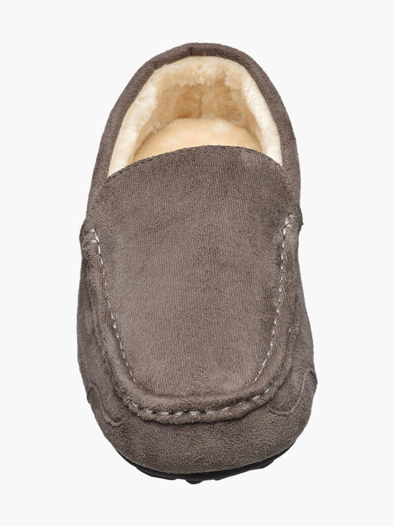 Mens Warm Lined Moccasin Slippers