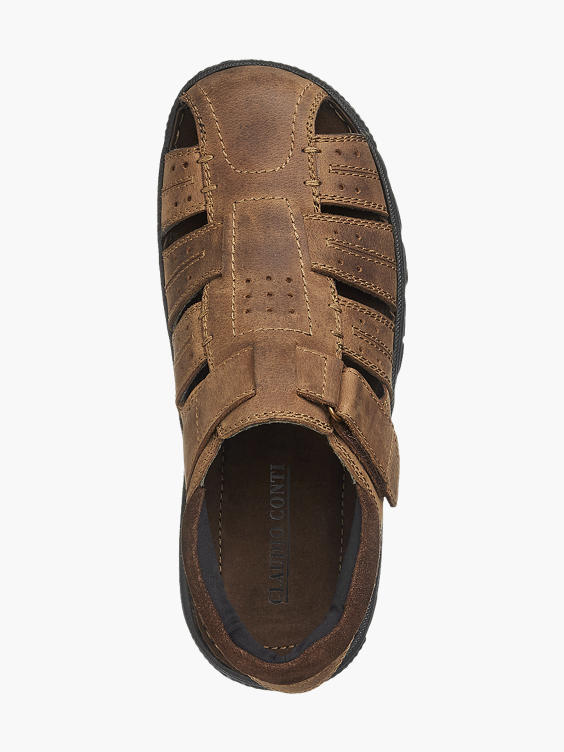 Mens Leather Full Sandal