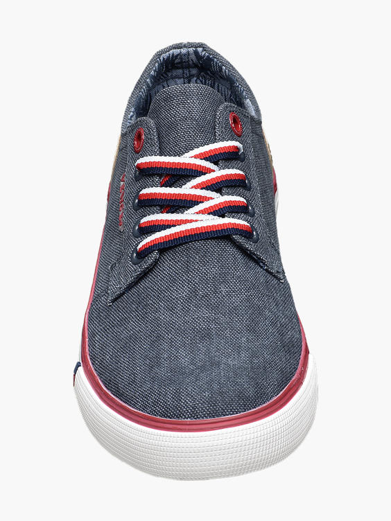 Mens Navy Casual Lace-up Shoes