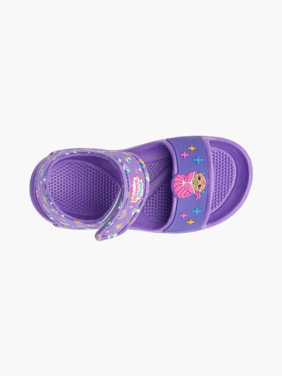 Toddler Girls Shimmer & Shine Purple Touch Fasten Sandal