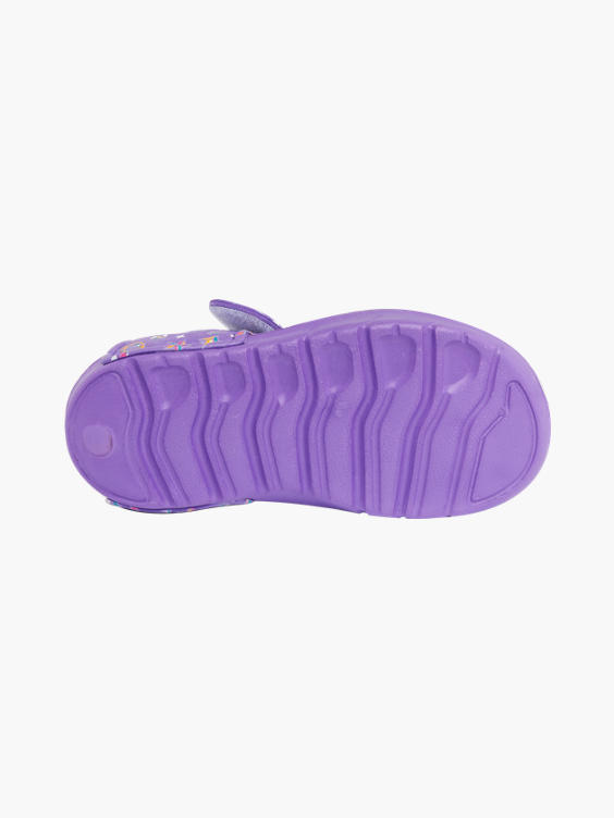 Toddler Girls Shimmer & Shine Purple Touch Fasten Sandal