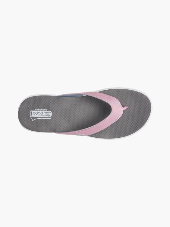 Ladies Skechers Pink Toe-post Flip Flops