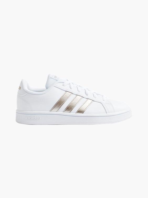 adidas) Ladies Adidas Grand Court Base Lace-up Trainers in White | DEICHMANN