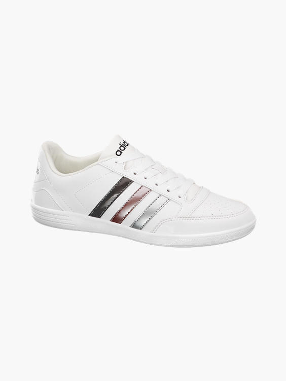 Ladies Adidas VL Hoops White Lace-up Trainers