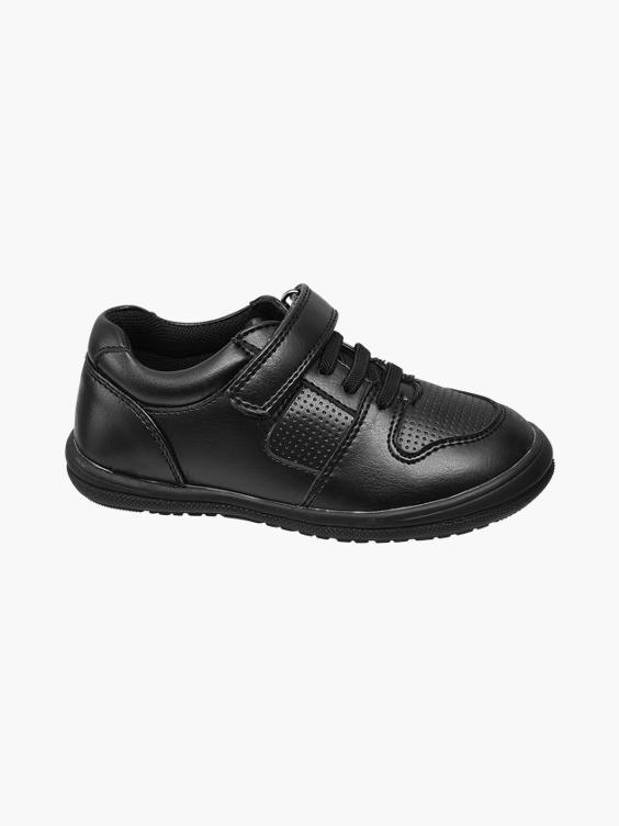 (BobbiShoes) Toddler Boys Black Elasticated Lace Sporty Shoes in Black