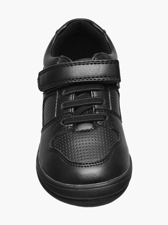 (BobbiShoes) Toddler Boys Black Elasticated Lace Sporty Shoes in Black