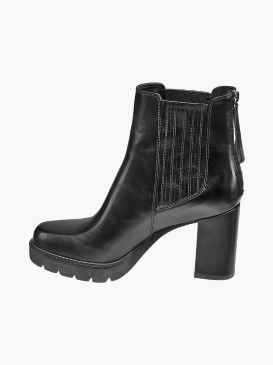 Catwalk) Black Chunky Ankle Boots in Black | DEICHMANN