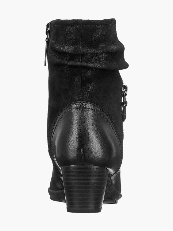 Black Leather Comfort Boots