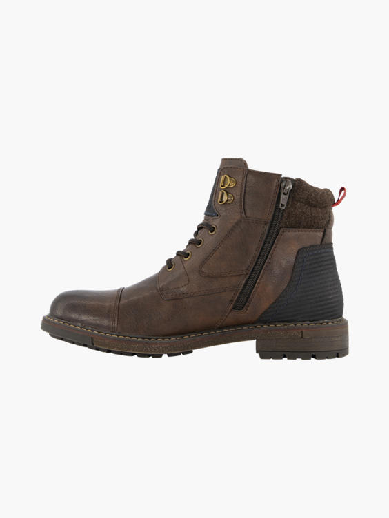 Mens Venice Brown Casual Lace-up Boots