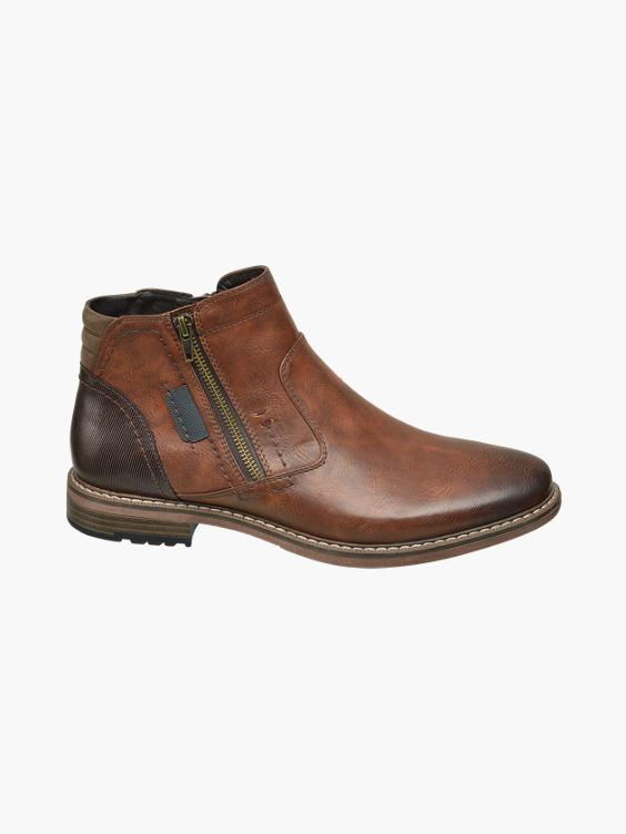 Mens Venice Brown Formal Slip-on Boots