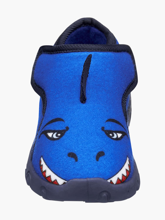 Blauwe pantoffel klittenband