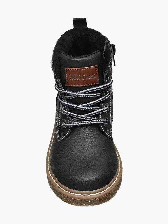 Meting Carrière Eed Bobbi-Shoes) Toddler Boys Lace Up Ankle Boots in Black | DEICHMANN