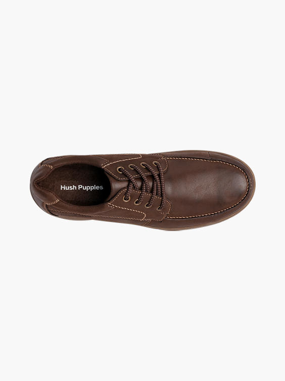 Mens Hush Puppies Tucker Brown Lace-up Shoes