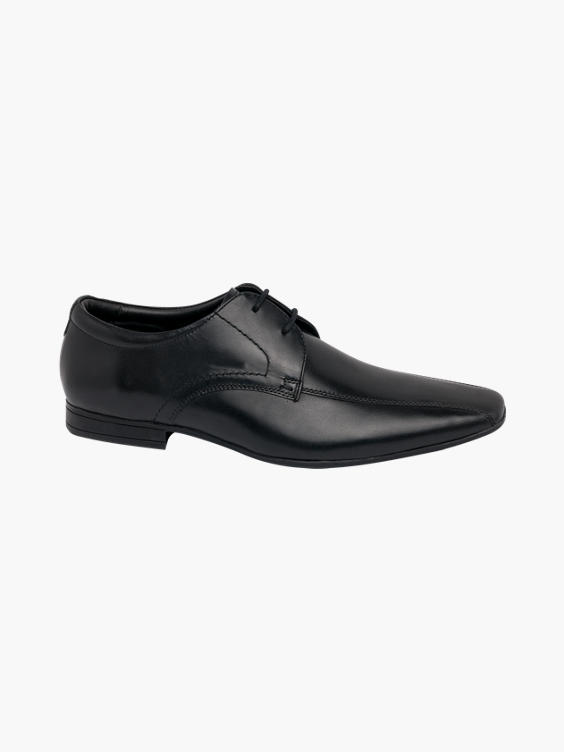 Mens Claudio Conti Black Leather Lace-up Formal Shoes