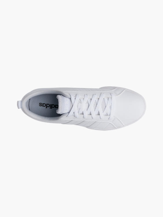Mens Adidas VS Pace White Lace-up Trainers