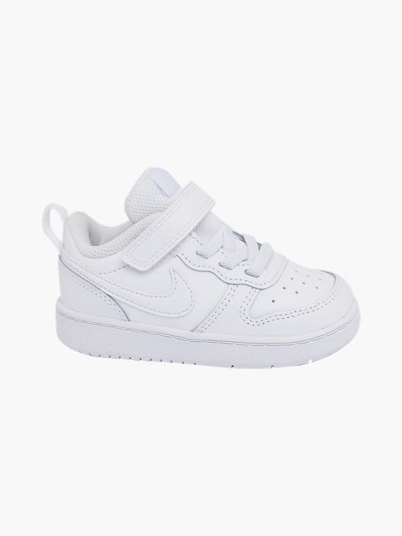 Toddler Boys Court Borough White Touch Strap Trainers