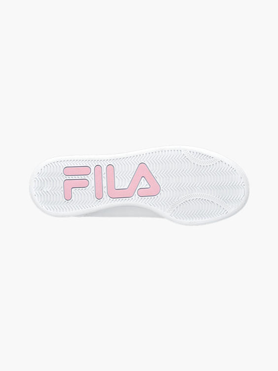 Ladies Fila White/ Pink Lace-up Trainers